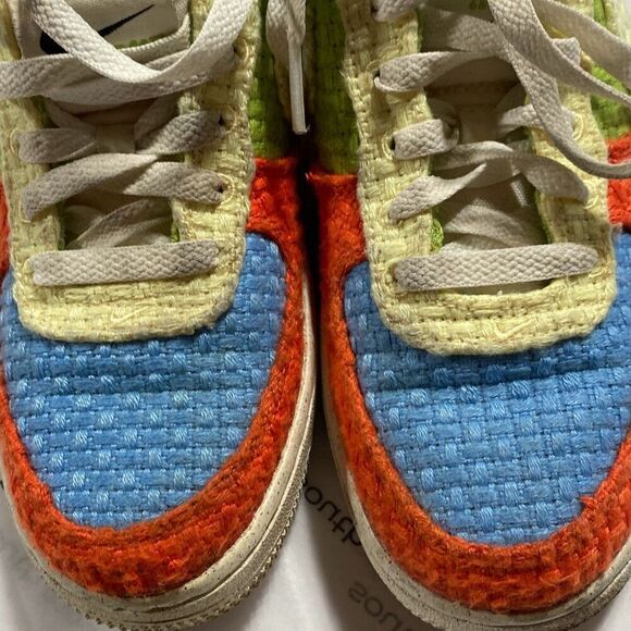 Nike Air Force Kid's 1 Low LV8 Next Nature GS Hemp Sneaker Colorful‎  Size 5 Y - Picture 6 of 11